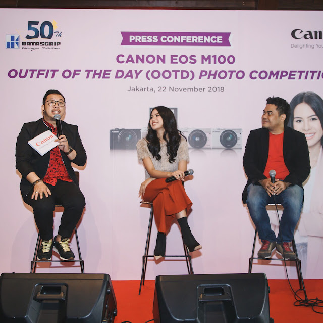 Maudy Ayunda, Canon EOS M100, Gratis EOS M100, Kamera Mirrorless, Kamera Mirorrless Murah