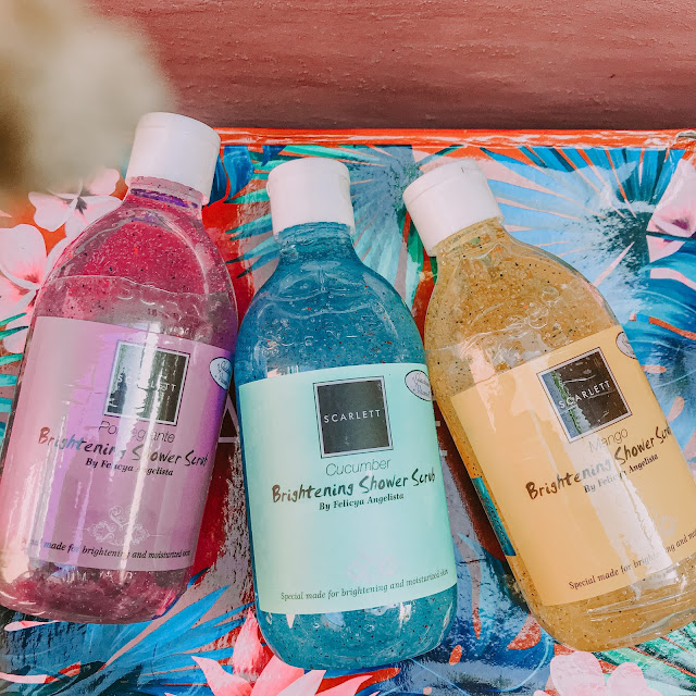 review scarlett whitening shower scrub