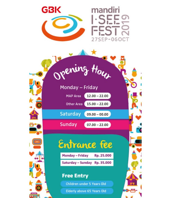 Tiket masuk I see Fest, harga tiket masuk I see Fest, jam buka I see fest