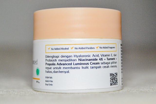 klaim Niacinamide 4% + Turmenic + Propolis Advanced Luminous Cream review eBright Skin Matcha O'Cica Soothing Cream, review Niacinamide 4% + Turmenic + Propolis Advanced Luminous Cream, review daily cream ebright skin, harga ebright skin, review ebright skin, review skincare ibu menyusui, review skincare aman ibu hamil dan menyusui, review skincare aman ibu menyusui, review skincare ibu hamil, hasil pemakaian eBright Skin Matcha O'Cica Soothing Cream, hasil pemakaian Niacinamide 4% + Turmenic + Propolis Advanced Luminous Cream
